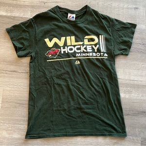 NHL Minnesota Wild Hockey Shirt - Majestic - Unisex